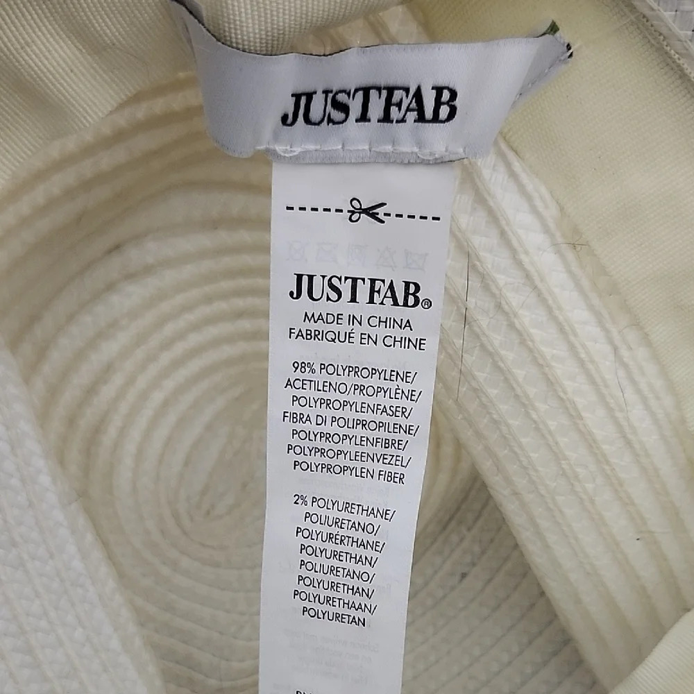 JustFab White Floppy Sun Hat with Wide Brim - Picture 2 of 8